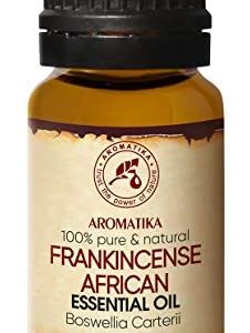 Aceite Esencial de Incienso 10ml - Boswellia Carterii - Africano - 100% Puro - Cuidado Cuerpo & Piel - Aromaterapia - Difusor de Aroma - Lámpara de Fragancia - Fragancia de Habitación