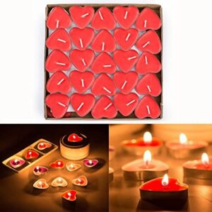 Love Heart Shape Tealights Velas de amor a granel flotante sin humo perfumadas velas románticas San Valentín día de la madre de la boda de navidad decoración de la fiesta de cumpleaños 3.8 * 3.8 * 1cm